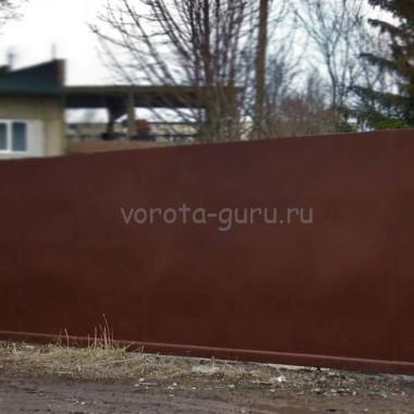 Установленные нами откатные ворота